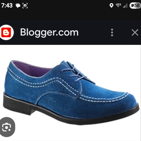 Vintage Suede Forever Teal Womens Hushpuppies Loafers Oxfords Sz 6.5 - Picture 3 of 12